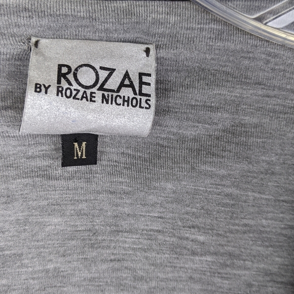 Rozae Nicholas | Gray Black Sleeve Cardigan-E90 - Picture 6 of 7